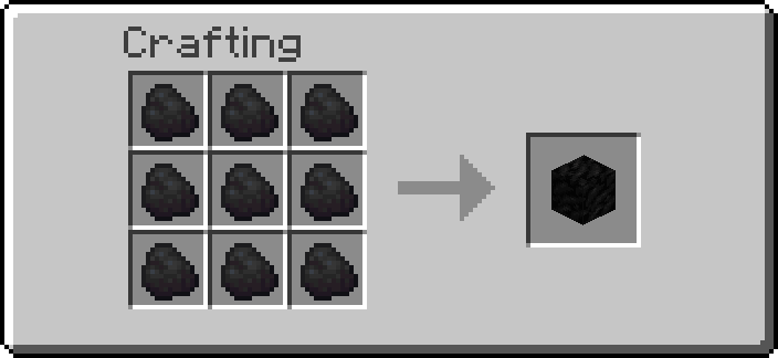 Enchanted Coal Block recipe
