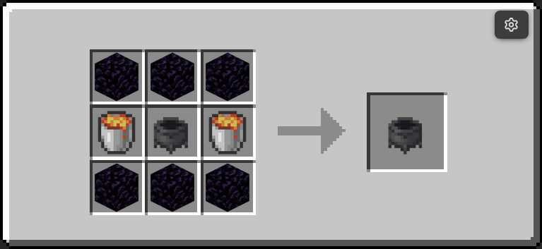 Infinite Lava Cauldron recipe
