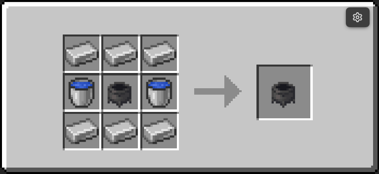 Infinite Water Cauldron recipe