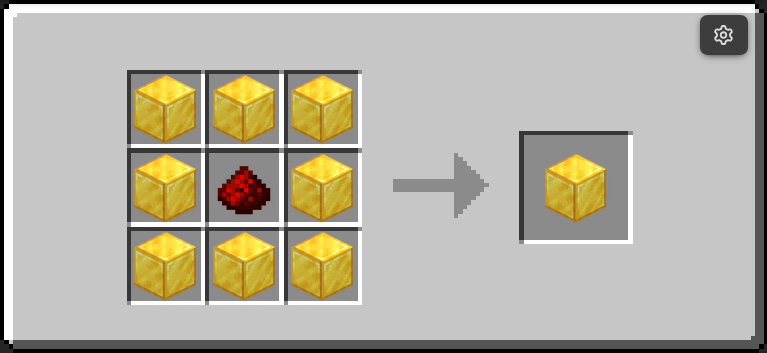 Gold Multiblock Base recipe
